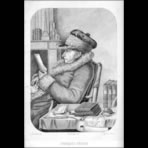 Botanical Ink Wash Drawings, Jacques Arago