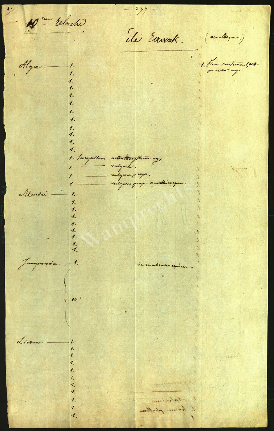 Scientific Notes of Gaudichaud Beaupré
