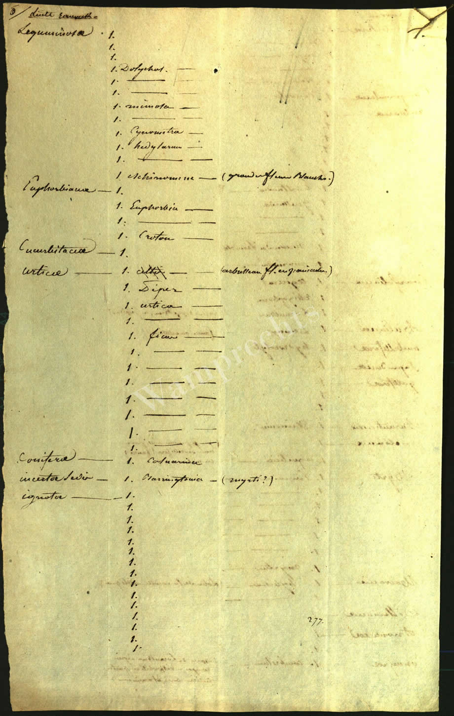 Scientific Notes of Gaudichaud Beaupré