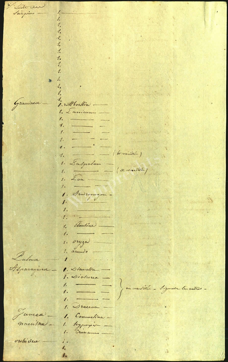 Scientific Notes of Gaudichaud Beaupré